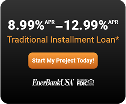 EnerBank USA 8.99%-12.99% APR Traditional Installment Loan financing offer button